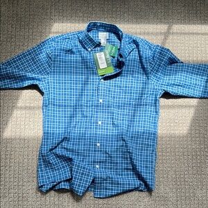 L.L. Bean Blue Casual Button Down Shirt